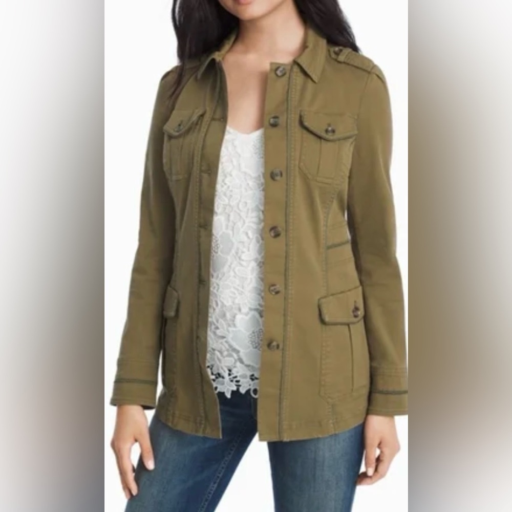 White House Black Market Olive Green  Jacket